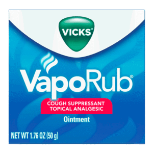 Vicks VapoRub, Topical Chest Rub & Analgesic Ointment, Over-the-Counter Medicine, 1.76 Oz